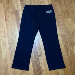 Gap Cropped Fleece Sweatpants Navy